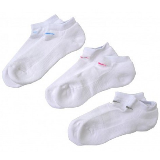 MEIAS NIKE PERFORMANCE COTTON SEM CANO BRANCA - TRIPACK